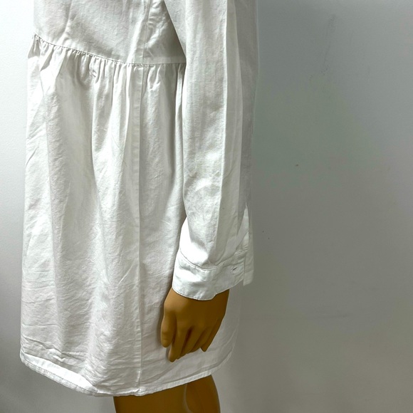 ASOS Womens White Button Down Shift Dress Cotton Size 8 - 10 Brand New - Picture 4 of 8